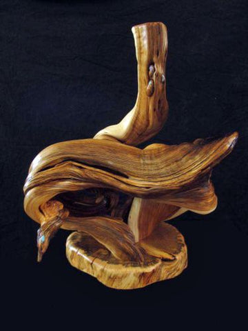 juniper wood sculpture base