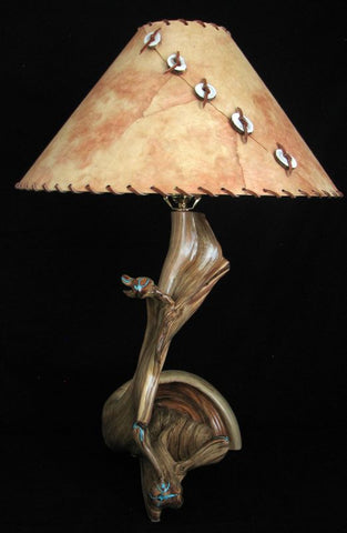 unique wooden table lamp