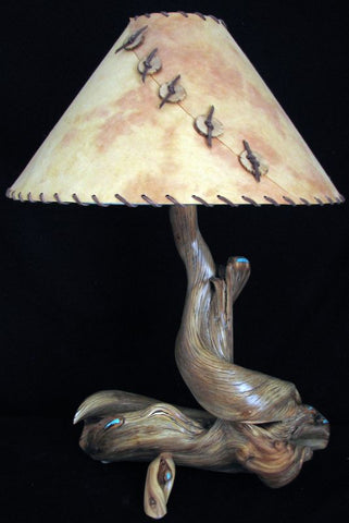 twisted juniper rustic log table lamp designs