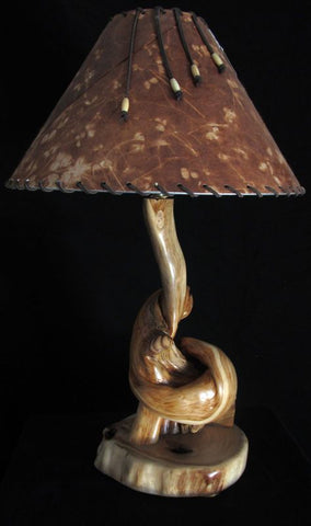 rustic juniper desk lamp