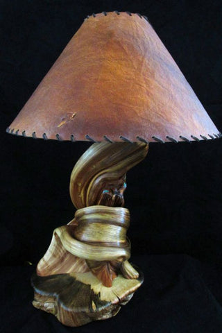 juniper log table lamp