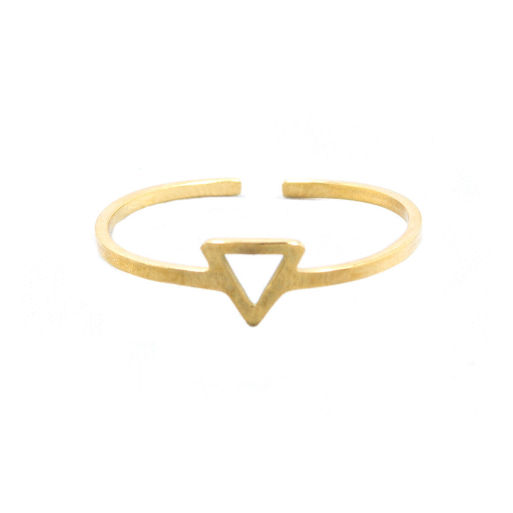 Gold Triangle Ring