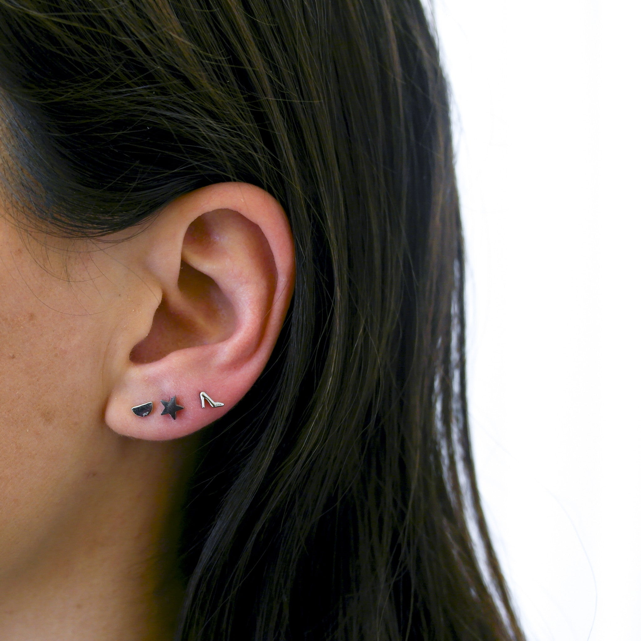 Silver Star Earrings