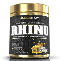 Musclesport Rhino Black Series Limited Edition Pre Workout Kings Ransom Forbidden Fruit