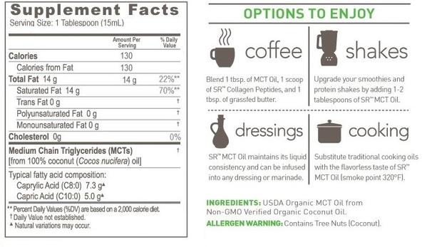 Sports Research Organic MCT Oil