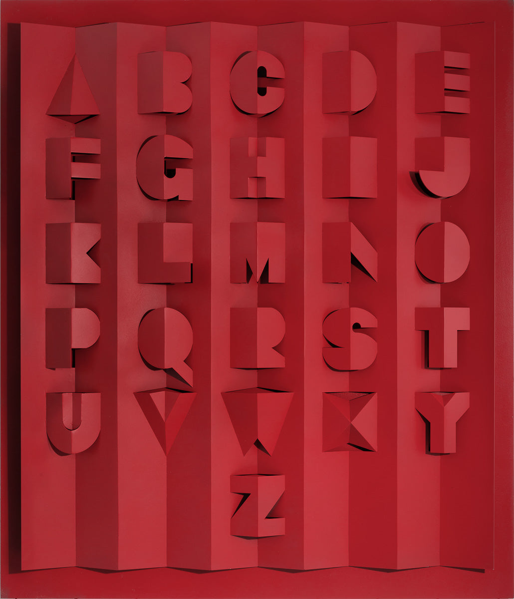 Large Metal Alphabet in Red (edition of 5)