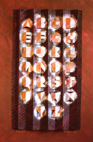 Alphabet Poster - Ron King Studio - Art