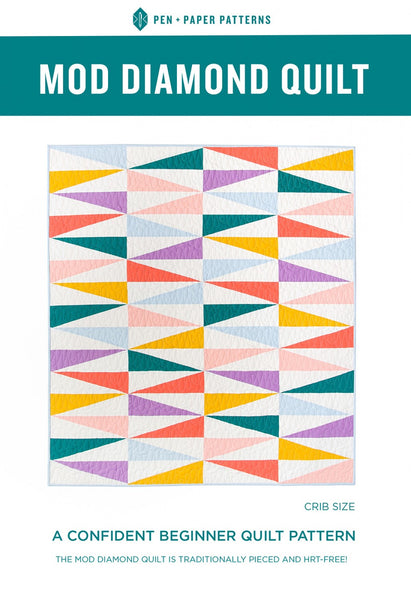 Mod Diamond Quilt Pattern Quilting Books Patterns And Notions