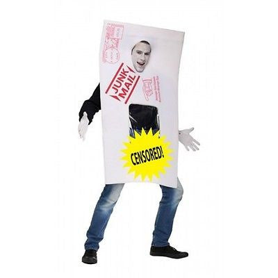 Junk Mail Costume Adult OSFM Licensed New 119054 Fun World