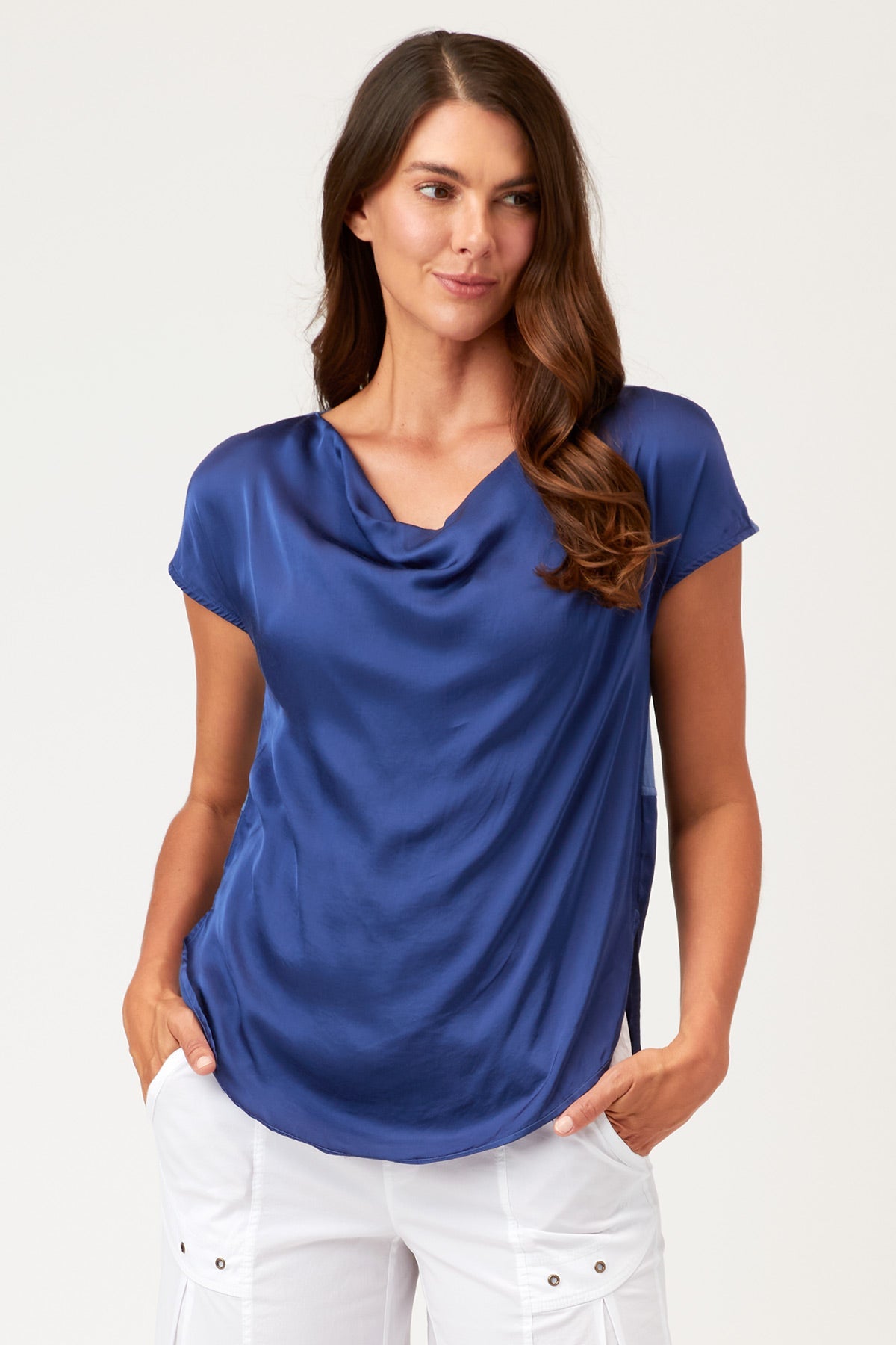 Xcvi Jacques Top In Blue
