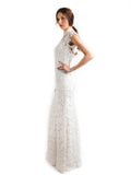 Chinoiserie - Buy: White Backless Cheongsam-The Dresscodes - 3