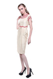 Studio 133 by Biyan - Buy: Cream Red CheongSam-The Dresscodes - 2