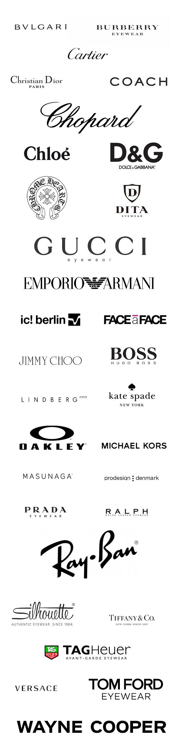 C2020 eyewear brands