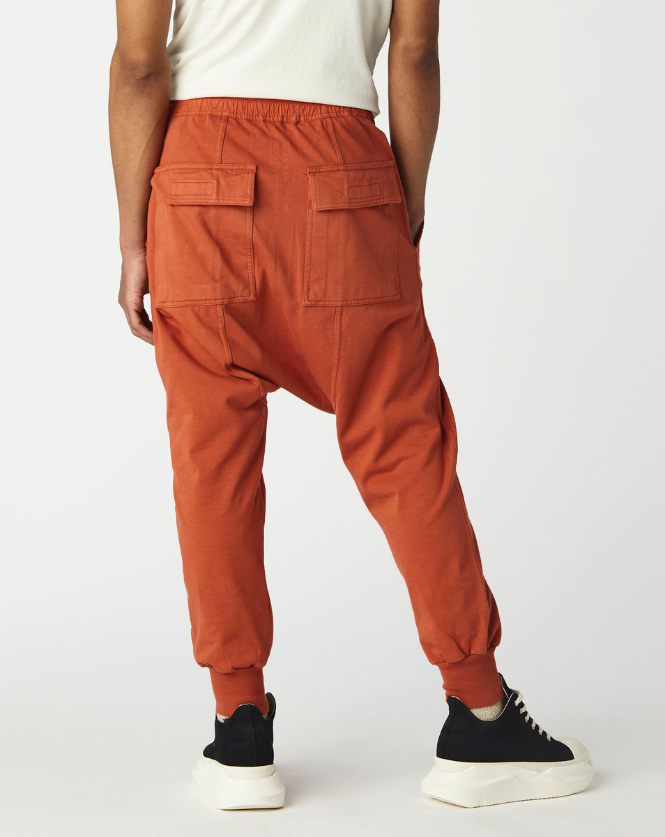 Helvetica HD Drop crotch cargo trousers eva.gov.co