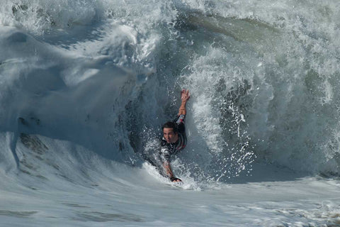 bodysurfing handboard in action