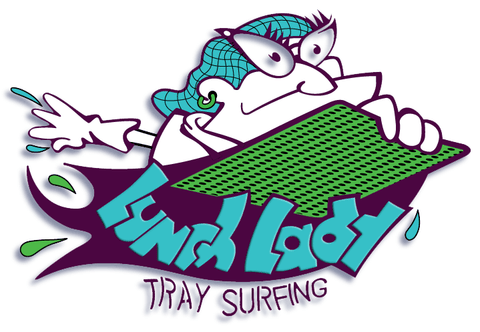 Lunch Lady bodysurfing tray