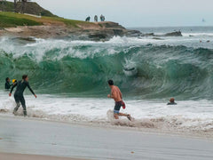 shore pound at marine street beach