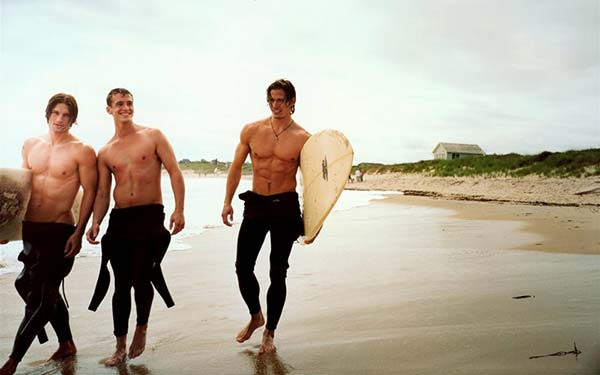 beach wetsuits men surfers