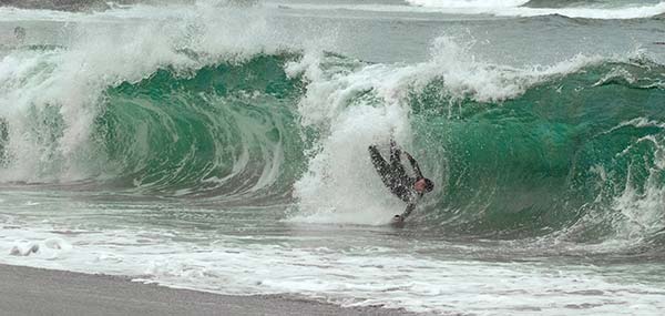 bodysurfing wipeout