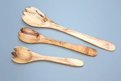 FREE SHIPPING, Olive Wood spoon fork spork, Wooden Cooking Spoon, Kitchen Cooking Utensils, Wedding registry Gift, Mom Gif