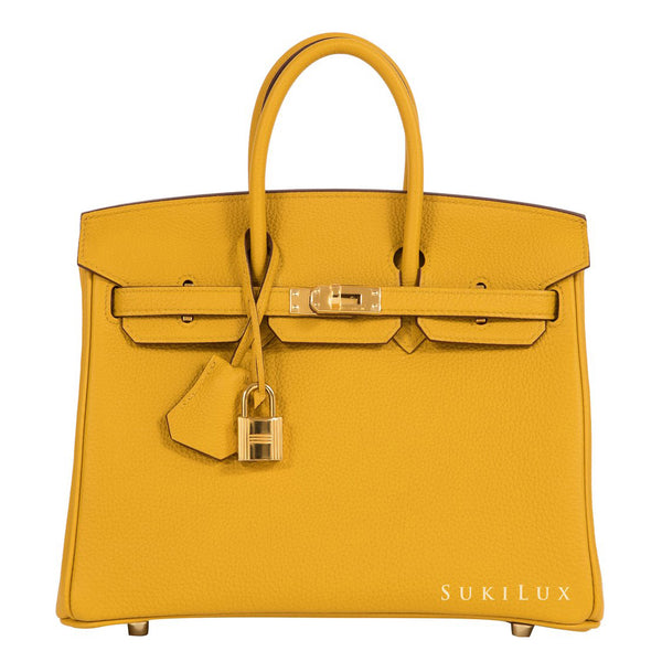 Hermès Birkin 25cm Veau Togo 9D Jaune 