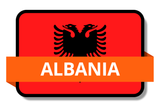 Albania State Flags Stickers