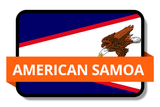 American Samoa State Flags Stickers