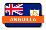 Anguilla State Flags Stickers