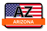 Arizona State Flags Stickers