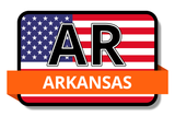 Arkansas State Flags Stickers