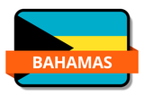 Bahamas State Flags Stickers
