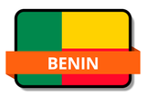 Benin State Flags Stickers
