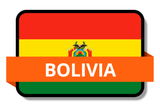 Bolivia State Flags Stickers