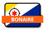 Bonaire State Flags Stickers
