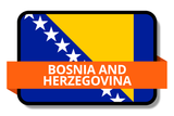 Bosnia and Herzegovina State Flags Stickers
