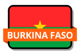 Burkina State Flags Stickers