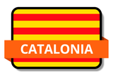 Catalonia State Flags Stickers