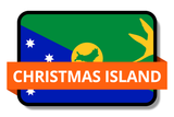 Christmas Island State Flags Stickers