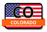 Colorado State Flags Stickers