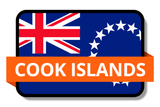 Cook Islands State Flags Stickers