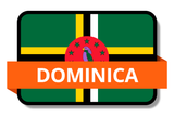 Dominica State Flags Stickers