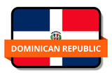 Dominican Republic State Flags Stickers