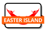 Easter Island State Flags Stickers
