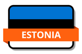 Estonia State Flags Stickers
