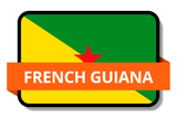 French Guiana State Flags Stickers