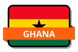 Ghana State Flags Stickers