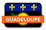 Guadeloupe State Flags Stickers