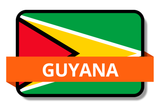 Guyana State Flags Stickers