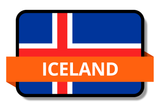 Iceland State Flags Stickers