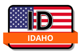 Idaho State Flags Stickers